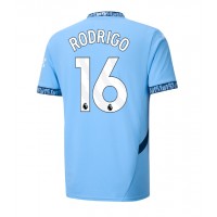 Fotbalové Dres Manchester City Rodri Hernandez #16 Domácí 2024-25 Krátký Rukáv